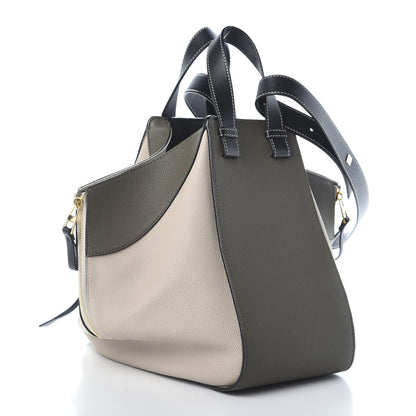 Loewe Calfskin Medium Hammock Shoulder Bag Khaki Green Soft White 1 of 9