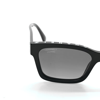 Chanel Acetate Square Sunglasses 5417 Black 5 of 8