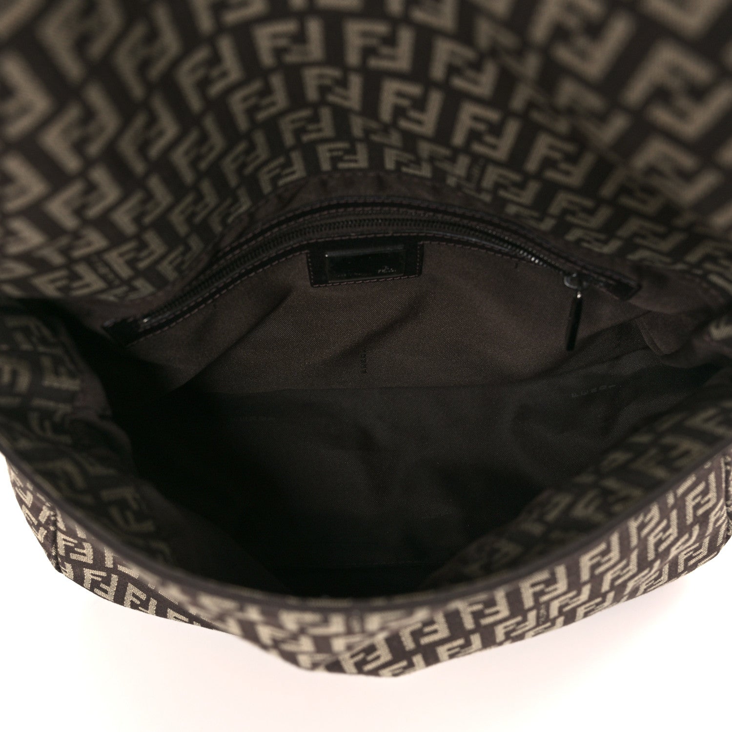 Fendi Zucchino Vitello Mama Baguette Testa di Moro Beige 9 of 14