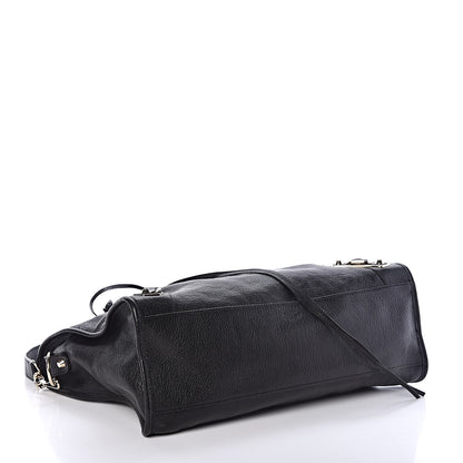 Balenciaga Chevre Gold Metallic Edge Hardware City Black 4 of 9