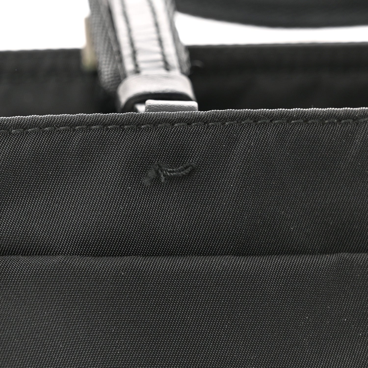 Prada Nylon Calfskin Tote Black 10 of 11