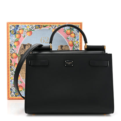 Dolce & Gabbana Calfskin Miss Sicily Satchel Black 2 of 16