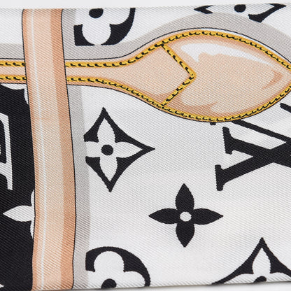 Louis Vuitton Silk Monogram Confidential Bandeau Black 8 of 8