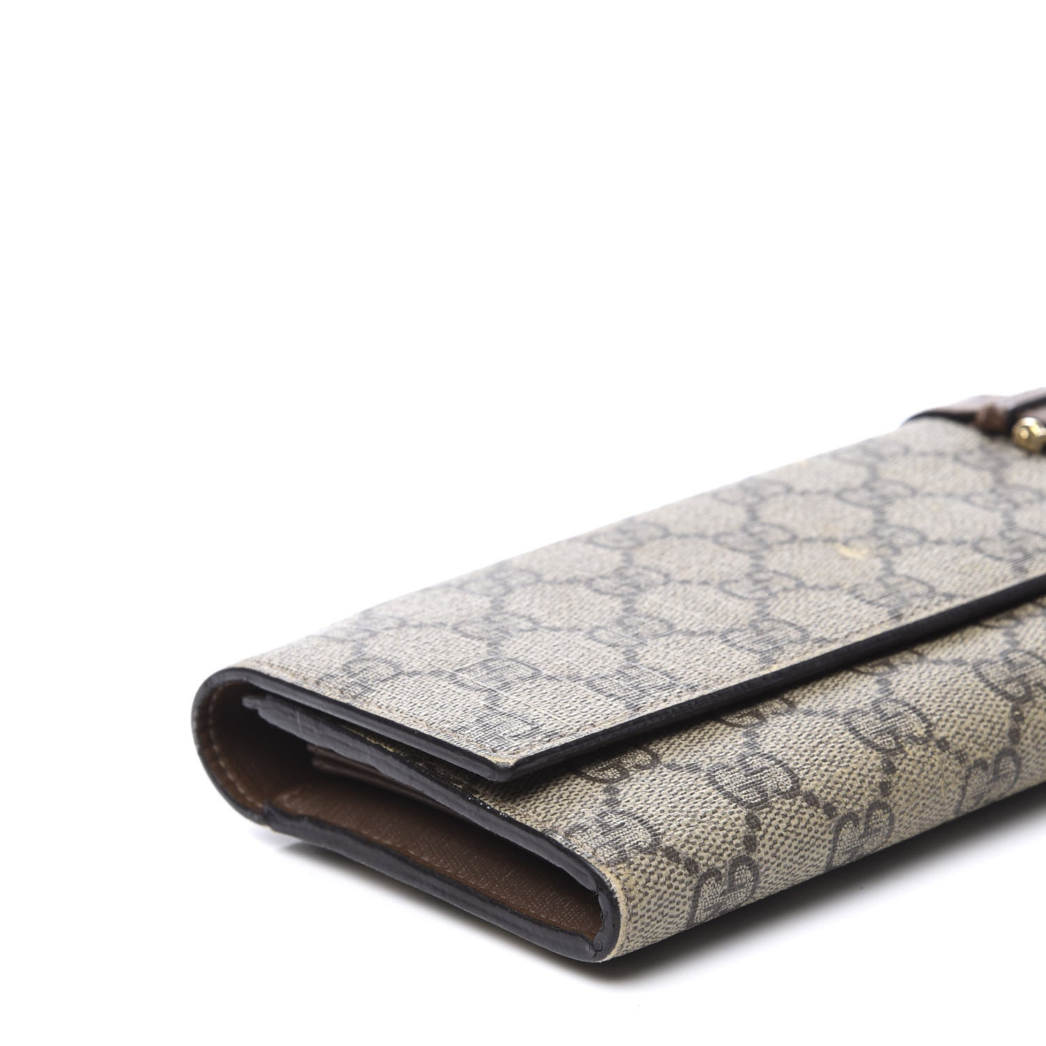 Gucci GG Supreme Monogram Nice Continental Wallet Maple Brown 5 of 13