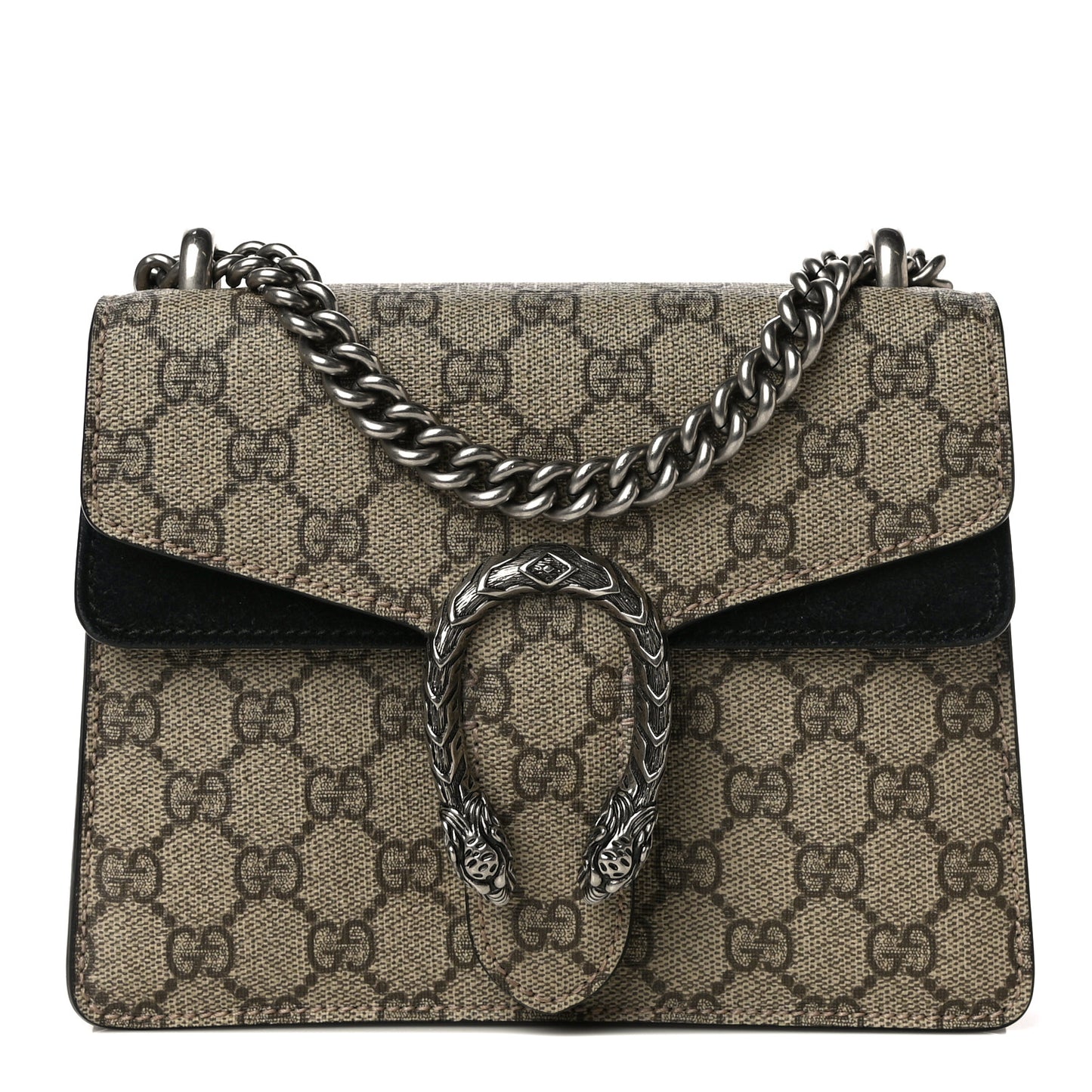 GG Supreme Monogram Mini Dionysus Shoulder Bag Black