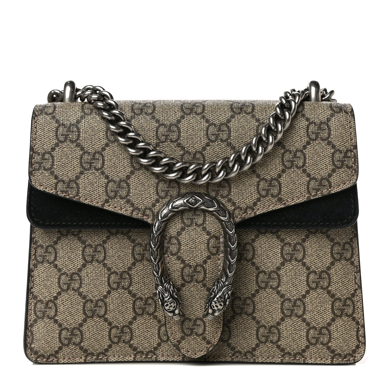 Gucci GG Supreme Monogram Mini Dionysus Shoulder Bag Black 1 of 14