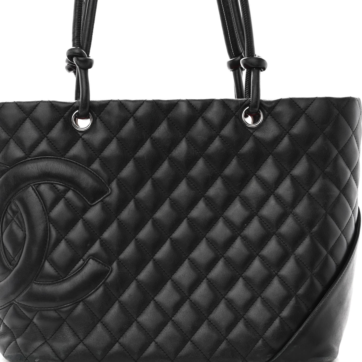 Chanel Calfskin Quilted Large Cambon Tote Black 8 of 14