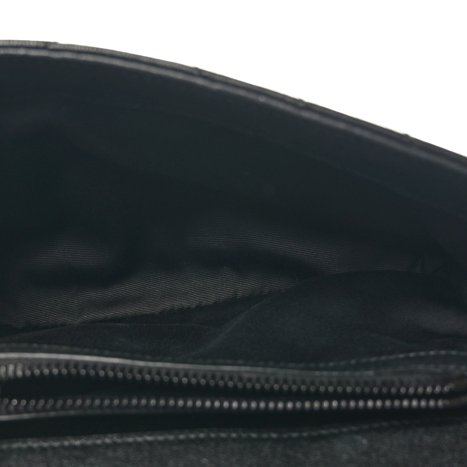 Saint Laurent Sheepskin Matelasse Chevron Monogram Monochrome Medium College Bag Black 5 of 10