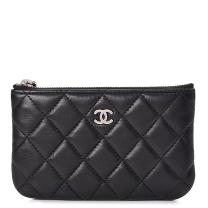 Chanel Lambskin Quilted Small Cosmetic Case Black 1 of 8