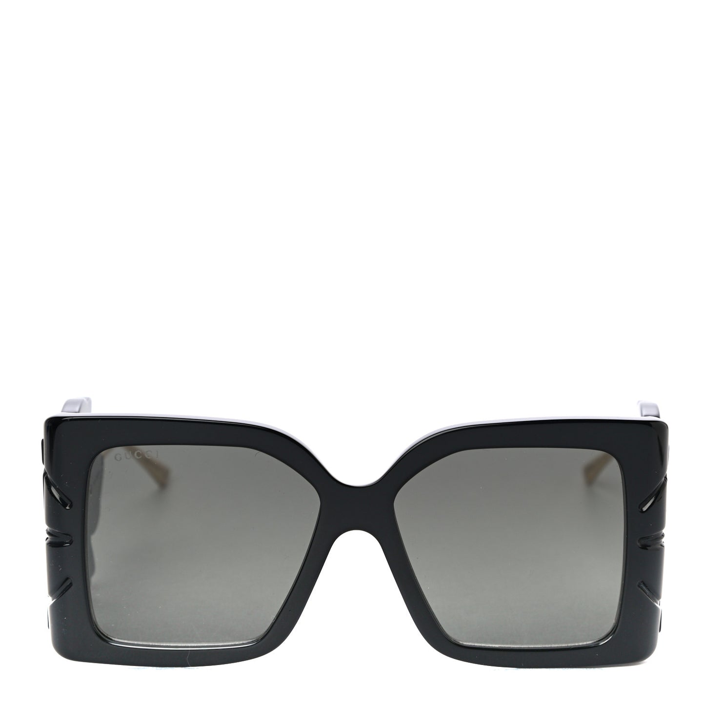 Acetate Square Frame Wing Sunglasses GG0535S Black