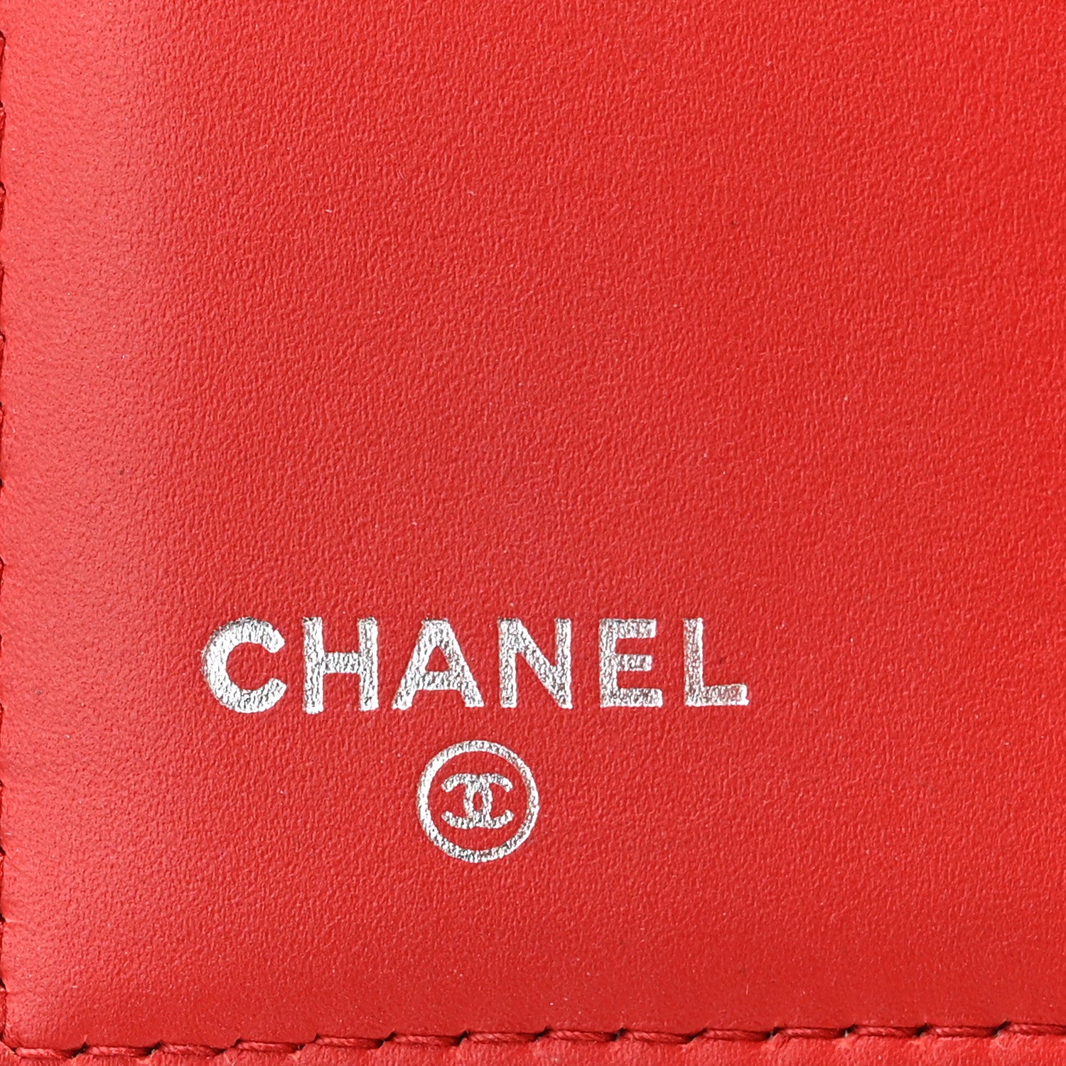 Chanel Caviar Quilted CC Zip Tri-Fold Wallet Red 6 of 11