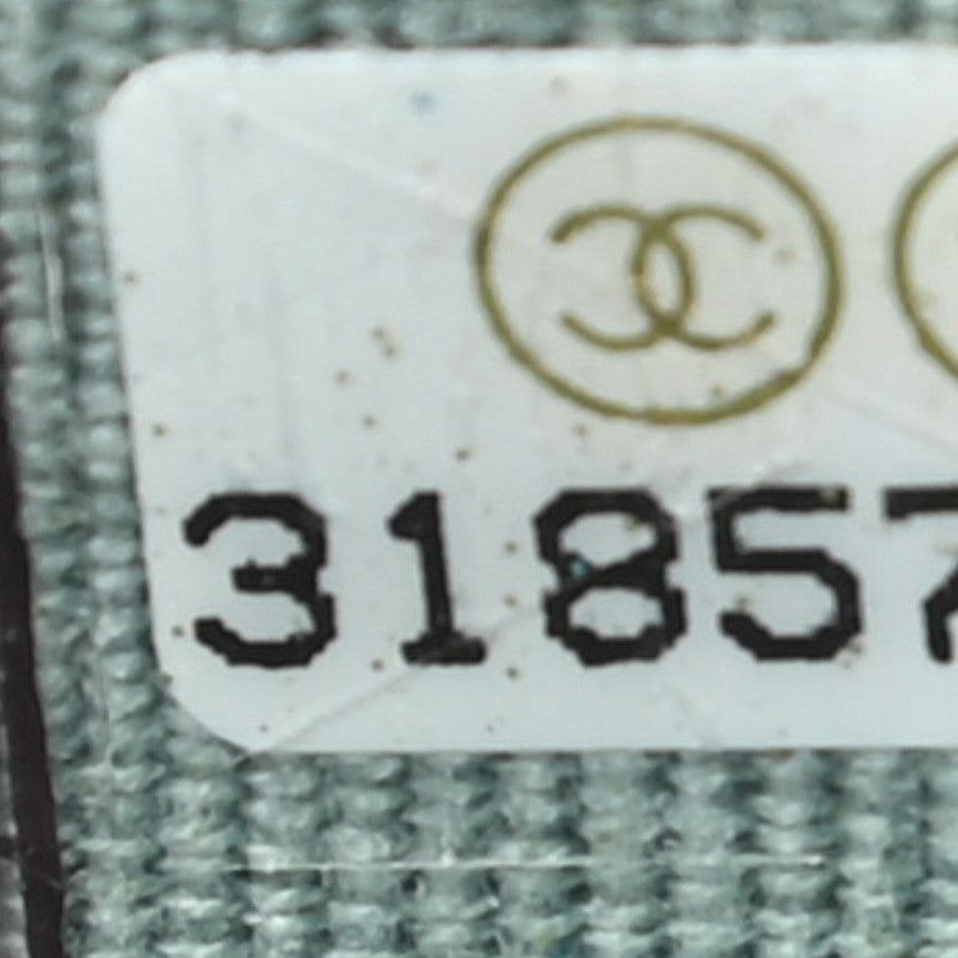 Chanel Caviar Quilted Medium Zip Around Wallet Light Blue 8 of 10