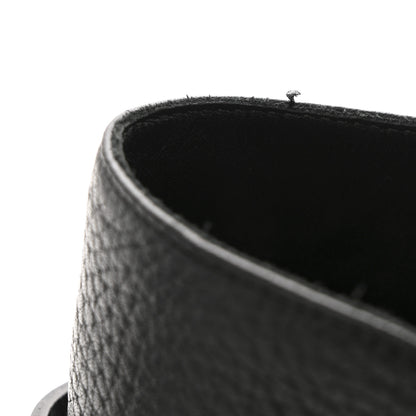 Valentino Garavani Pebbled Calfskin Rockstud Double Buckle 65mm Ankle Boots 37.5 Black 8 of 10