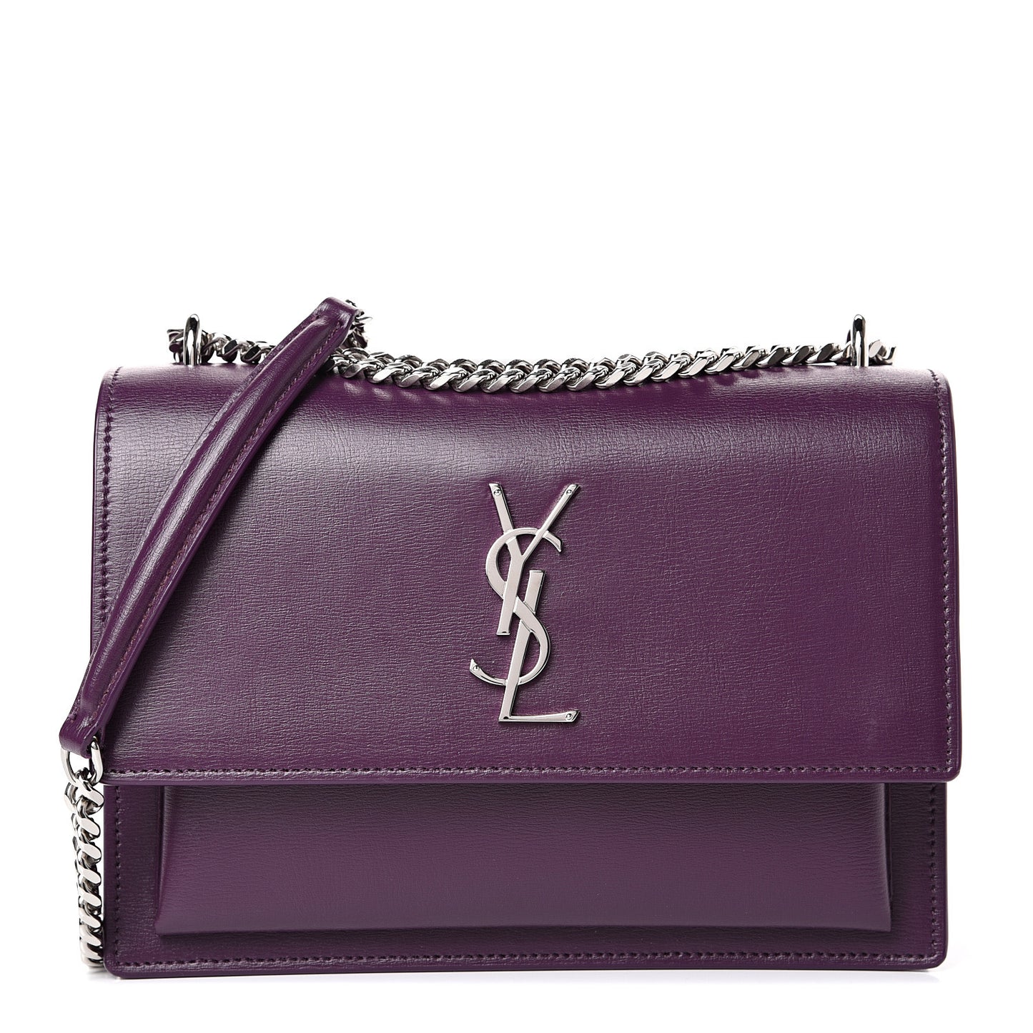 Calfskin Medium Monogram Sunset Purple
