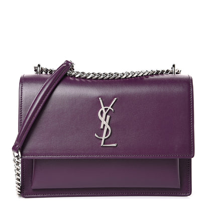 Saint Laurent Calfskin Medium Monogram Sunset Purple 1 of 9