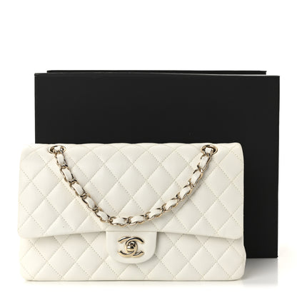 Chanel Caviar Quilted Medium Double Flap White 11 of 11
