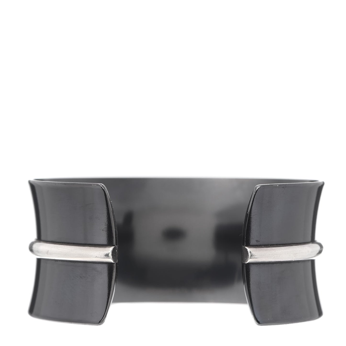 Sterling Silver Titanium 1837 Wide Belt Cuff Bracelet