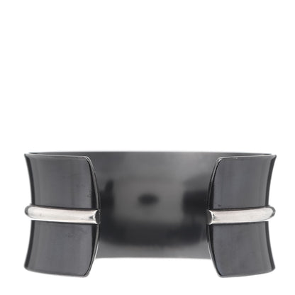 Tiffany Sterling Silver Titanium 1837 Wide Belt Cuff Bracelet 3 of 5