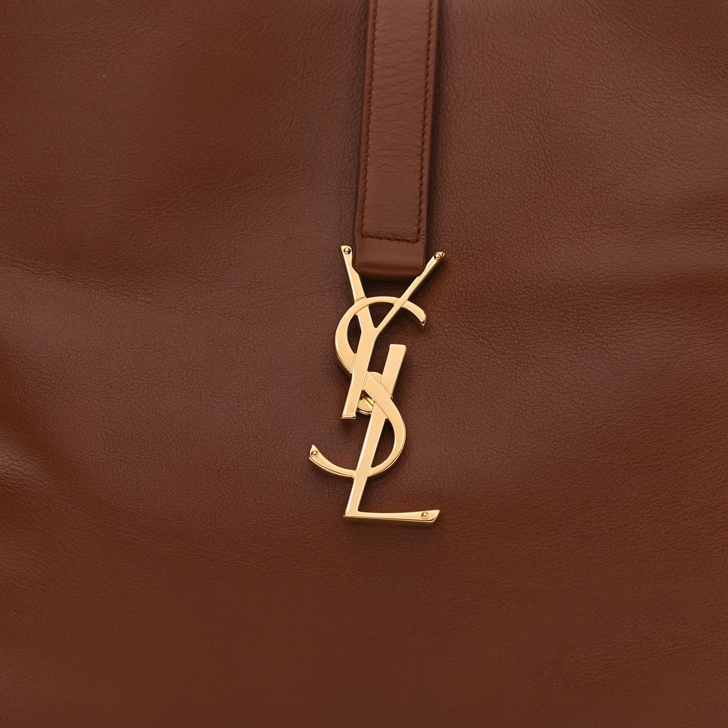 Saint Laurent Calfskin Monogram Hobo Cotto 8 of 10