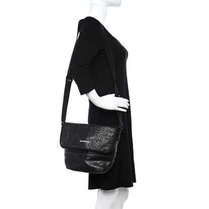 Balenciaga Agneau Arena Small Explorer Messenger Bag Black 2 of 11