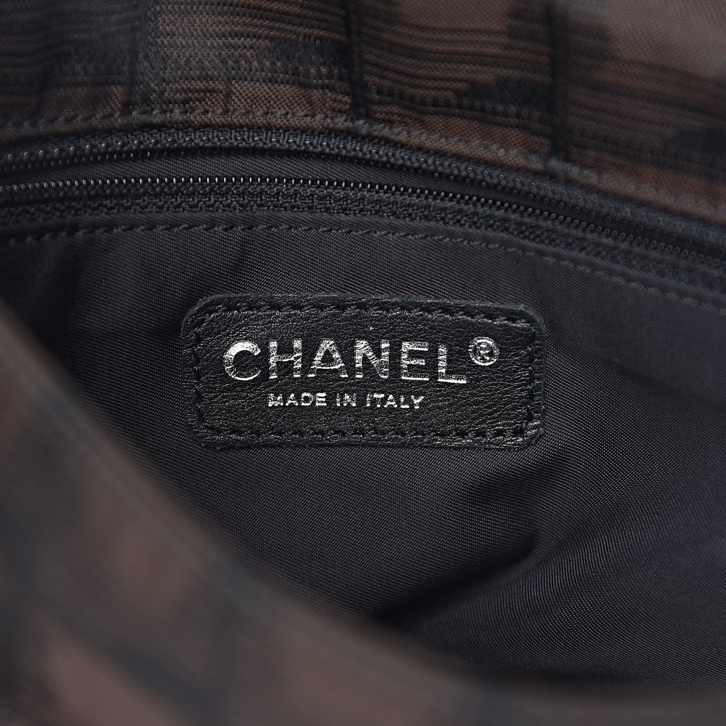 Nylon Travel Belt Bag Brown Black