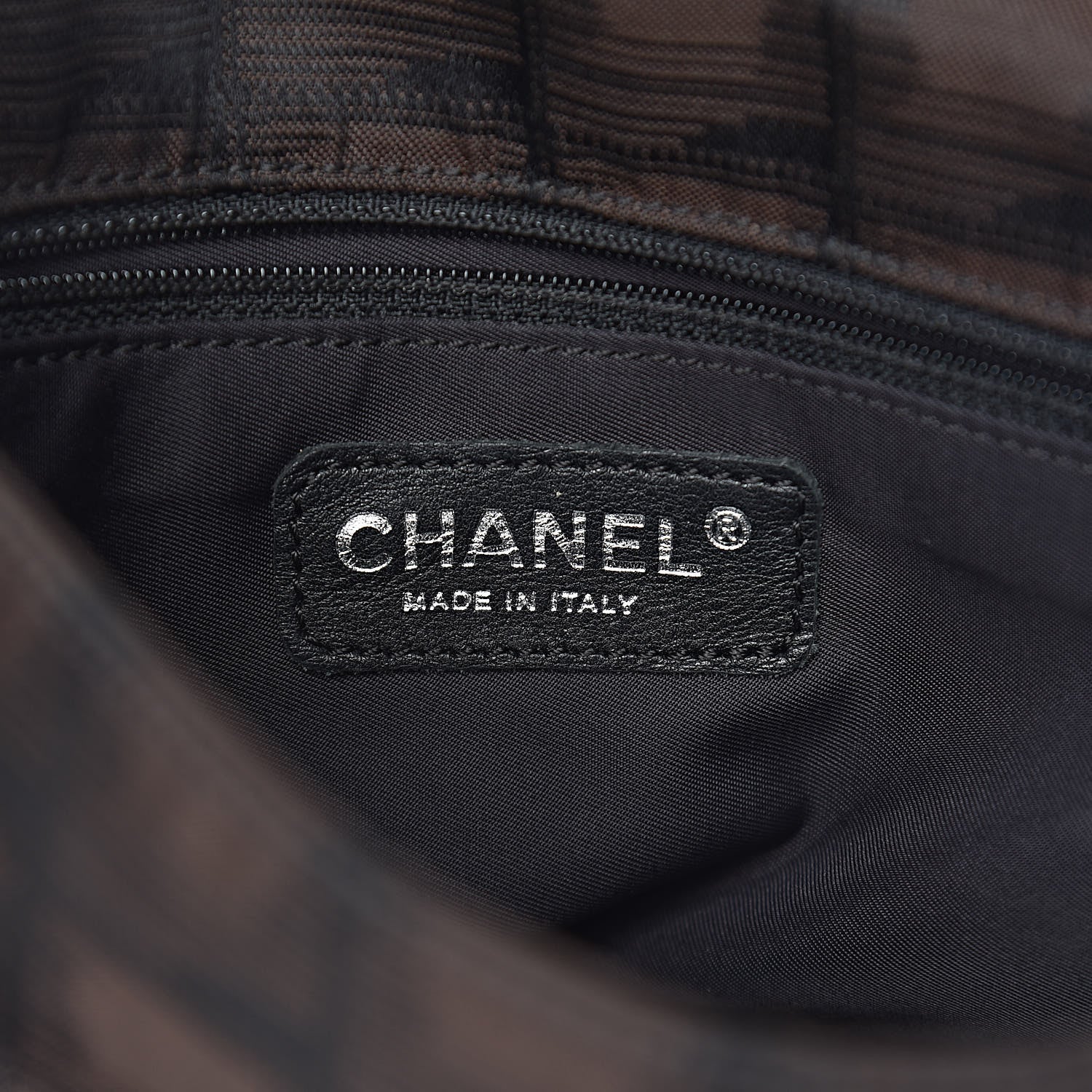 Chanel Nylon Travel Belt Bag Brown Black 6 of 10