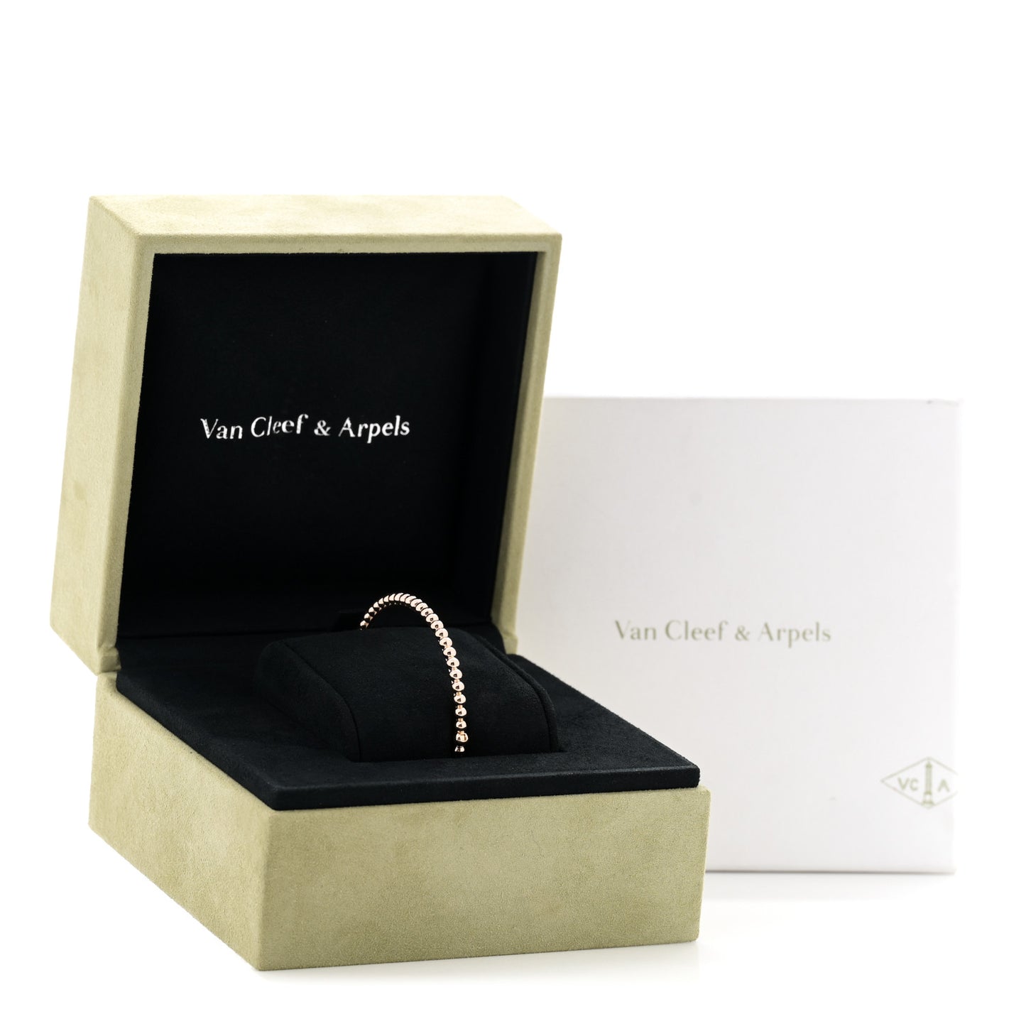 18K Rose Gold Perlee Pearls of Gold Bracelet M