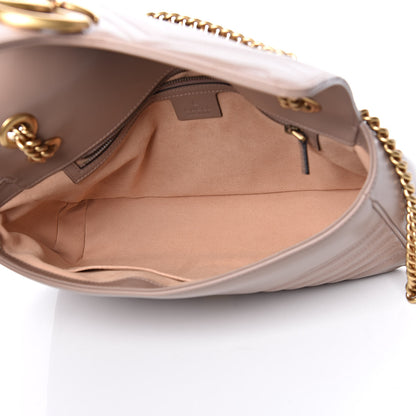 Gucci Calfskin Matelasse Medium GG Marmont Shoulder Bag Porcelain Rose 5 of 9