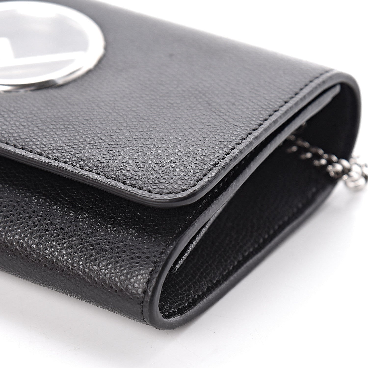 Fendi Vitello Cruise F is Fendi Wallet on Chain Black 8 of 10