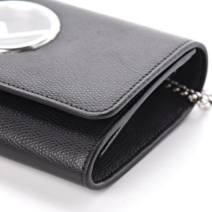 Fendi Vitello Cruise F is Fendi Wallet on Chain Black 8 of 10