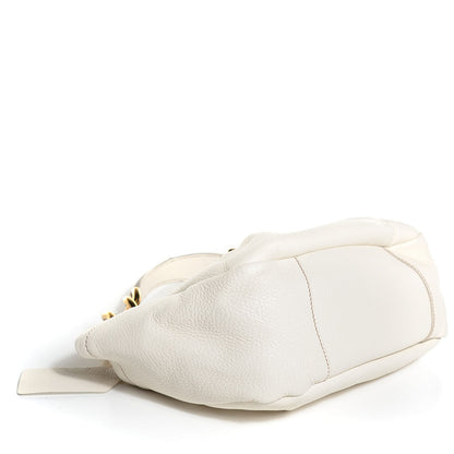 Prada Cervo Pleats Small Shoulder Bag Talco 4 of 10