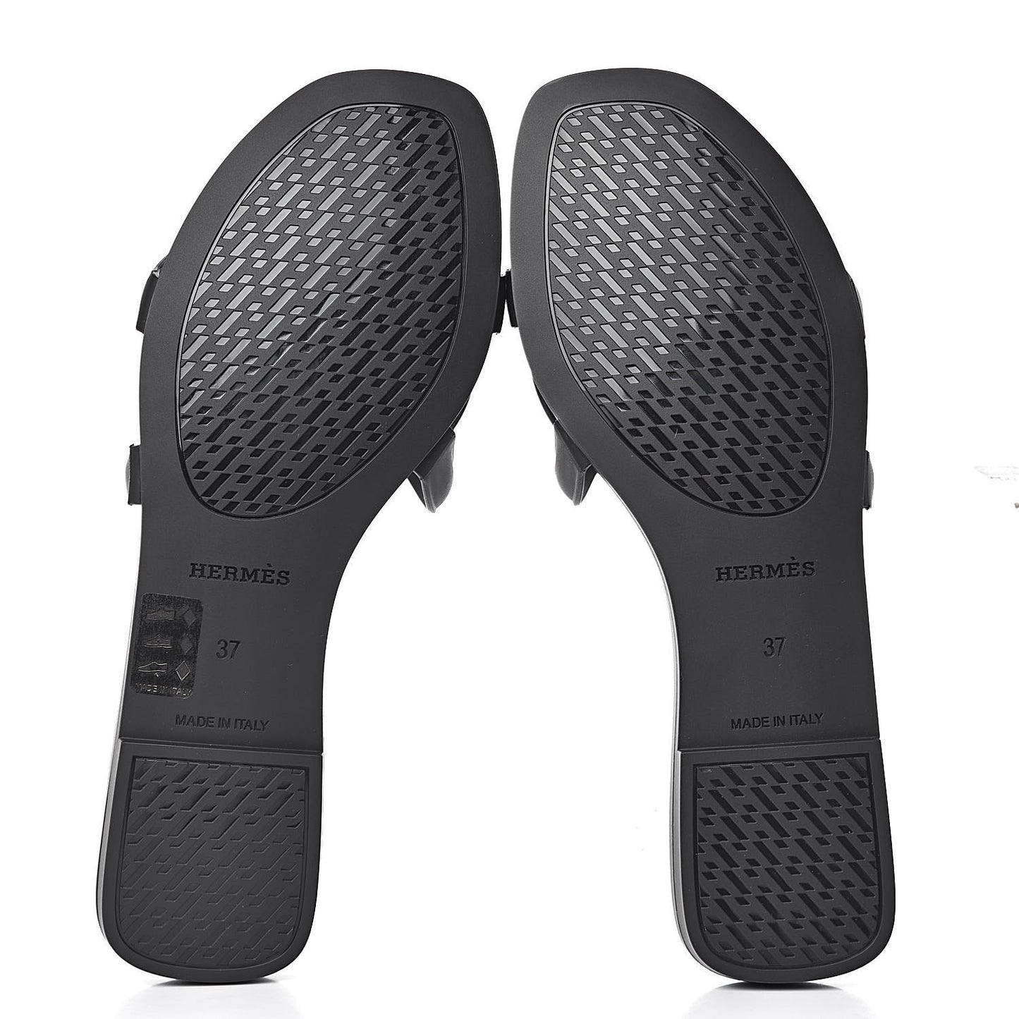 Rubber Aloha Sandals 37 Black
