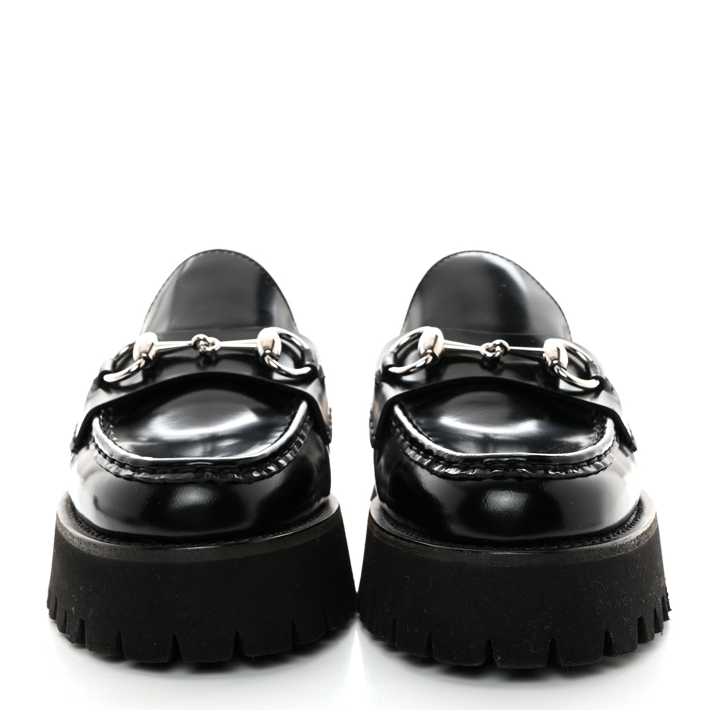 Magnum Calfskin Womens Horsebit Platform Mules 36.5 Black