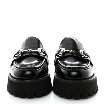 Gucci Magnum Calfskin Womens Horsebit Platform Mules 36.5 Black 2 of 9