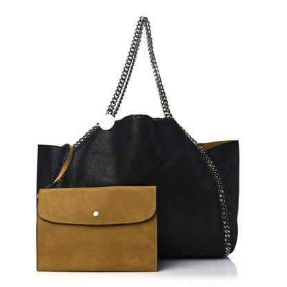 Stella McCartney Shaggy Deer Falabella Reversible Tote Black 3 of 9