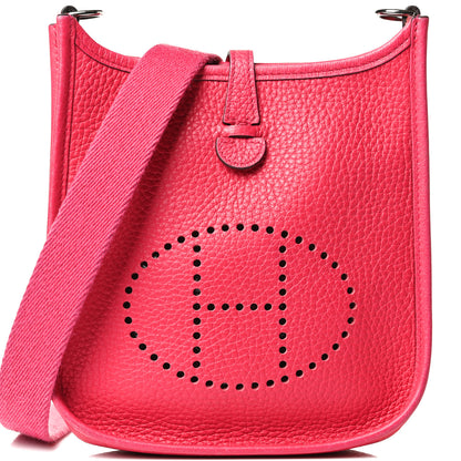 Hermes Taurillon Clemence Evelyne TPM Rose Extreme 7 of 14