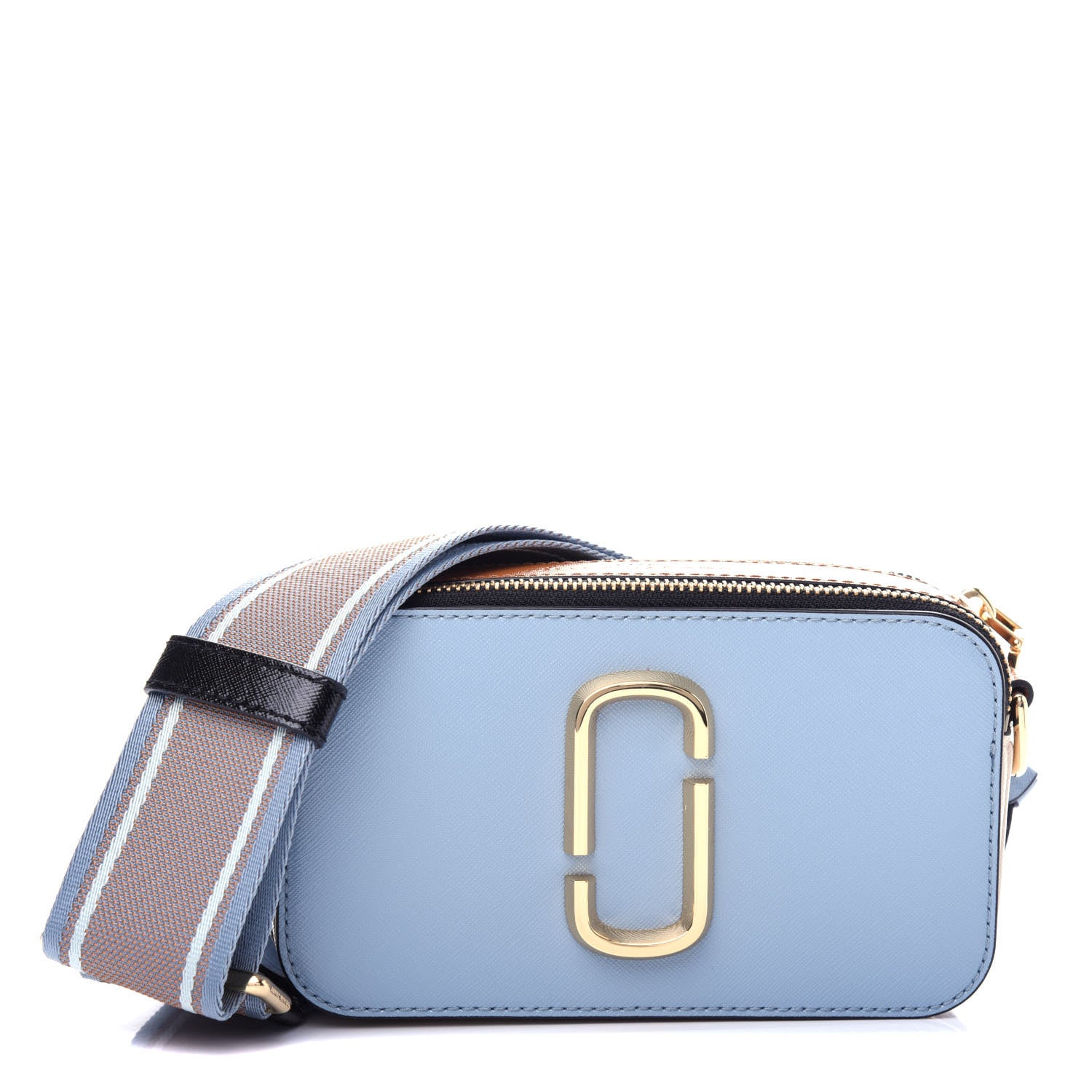Marc Jacobs Saffiano Small Snapshot Camera Bag Skyline Blue 1 of 11