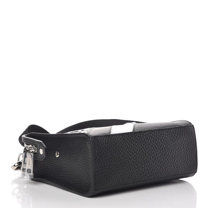 Fendi Cuoio Romano FF 1974 Embossed Stripes Mini Lui Bag Black Sunflower White 4 of 8