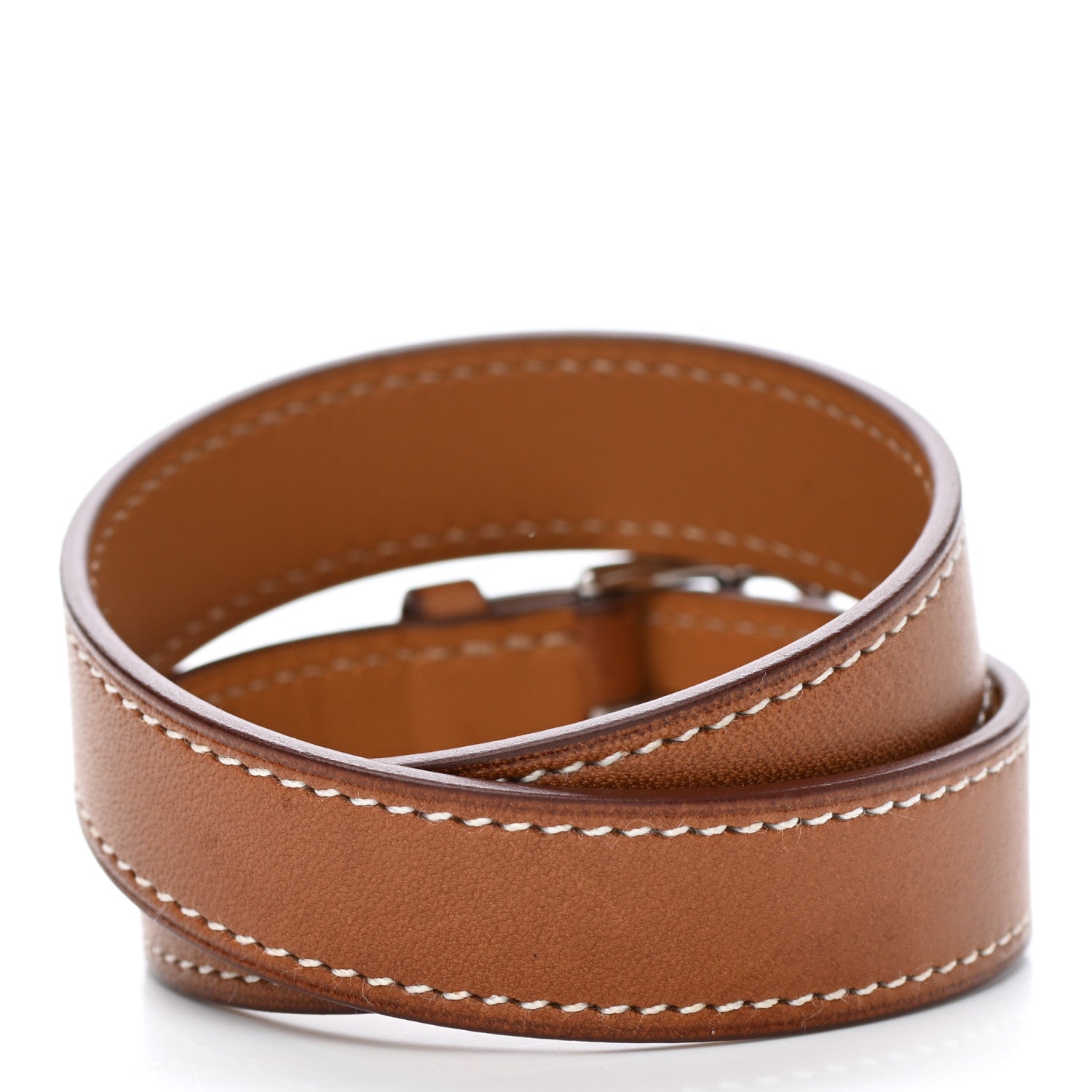 Hermes Barenia Double Tour Bracelet T3 Fauve 3 of 5