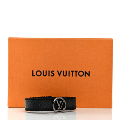 Louis Vuitton Monogram Eclipse LV Circle Bracelet 5 of 5