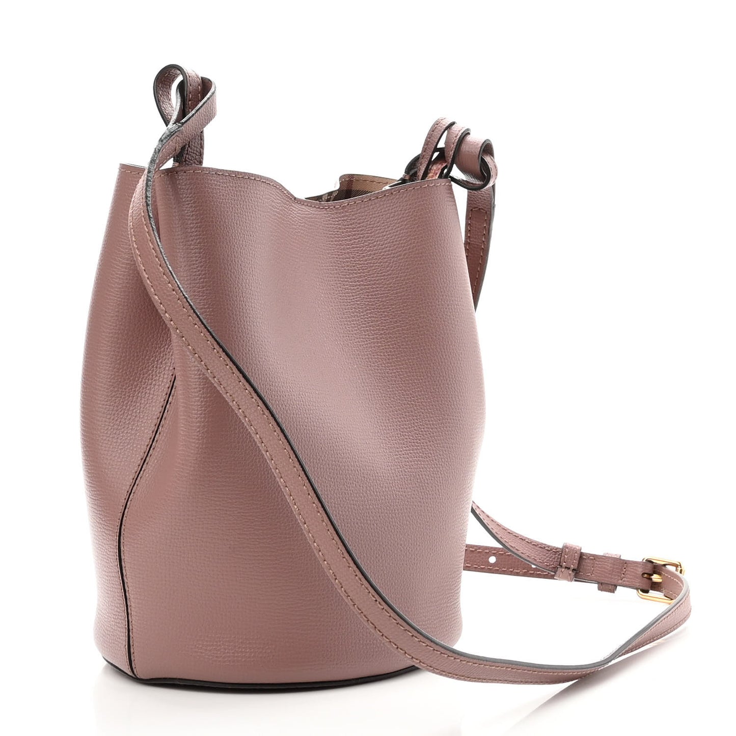 Haymarket Check Colours Small Lorne Bucket Crossbody Light Elderberry