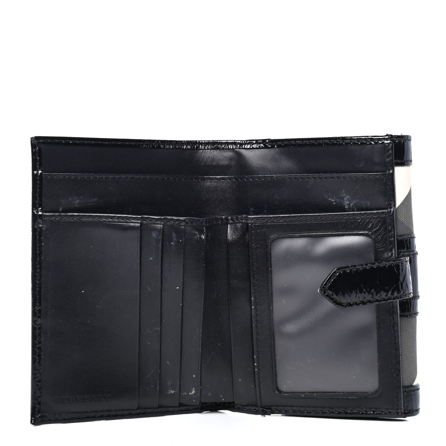 Burberry Beat Check Penrose Compact Wallet Black 4 of 5
