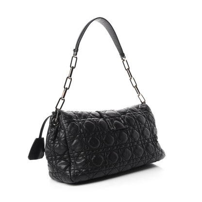 Christian Dior Lambskin Cannage New Lock Flap Black 3 of 10