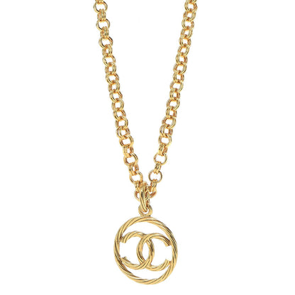 Chanel Chain CC Long Necklace Gold 1 of 8
