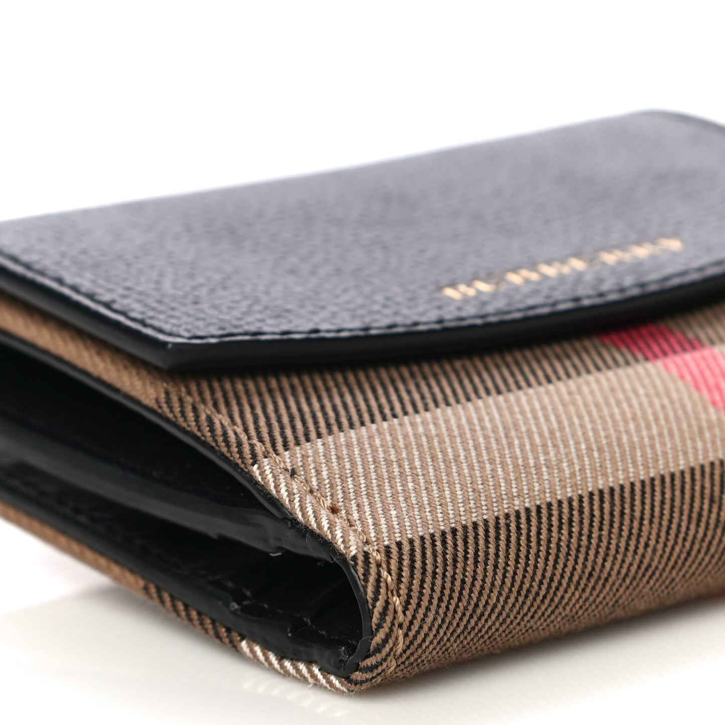House Check Luna French Wallet Black