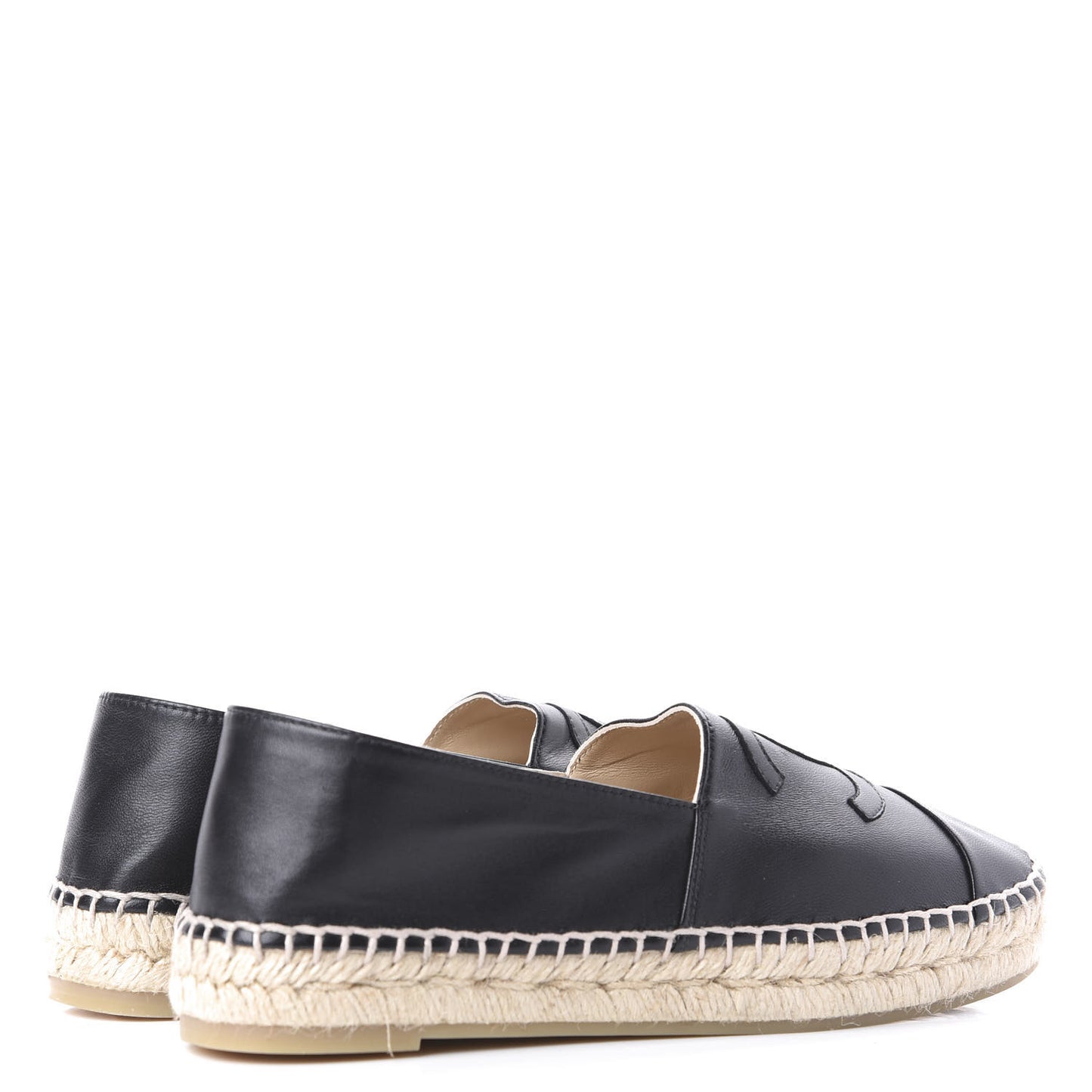 Lambskin CC Espadrilles 38 Black
