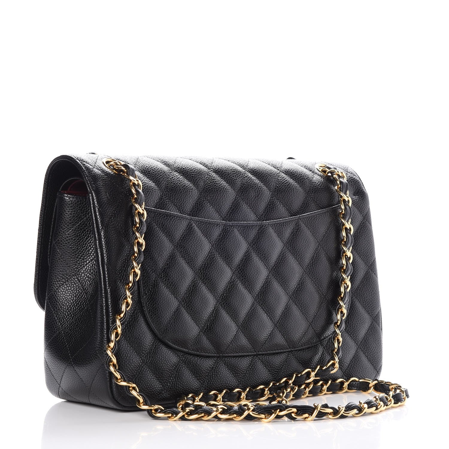 Chanel Caviar Quilted Jumbo Double Flap Black 4 of 9