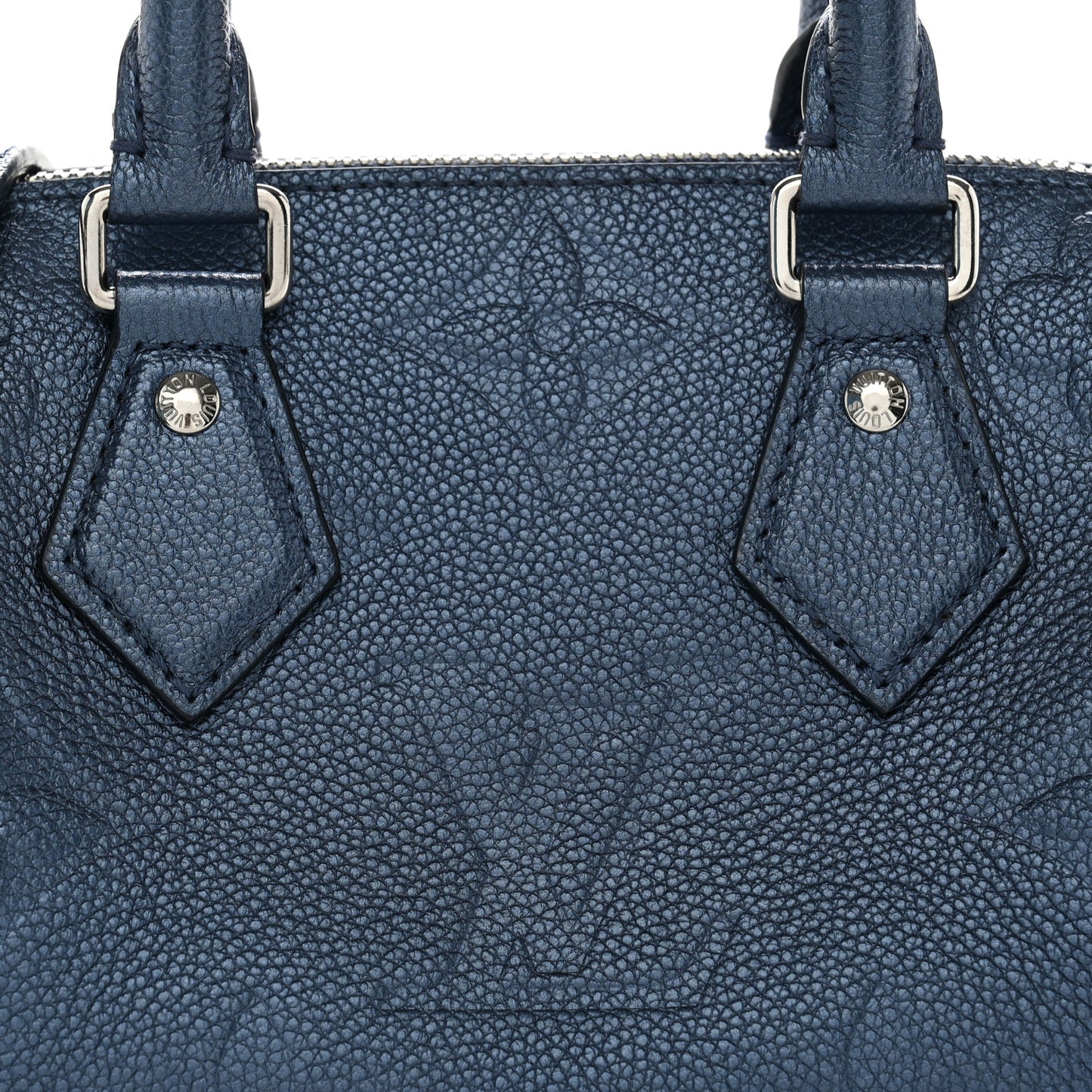 Metallic Empreinte Monogram Giant Speedy Bandouliere 20 Navy Nacre