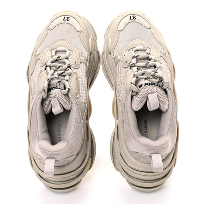 Balenciaga Fabric Mesh Womens Triple S Sneakers 37 Beige 2 of 9