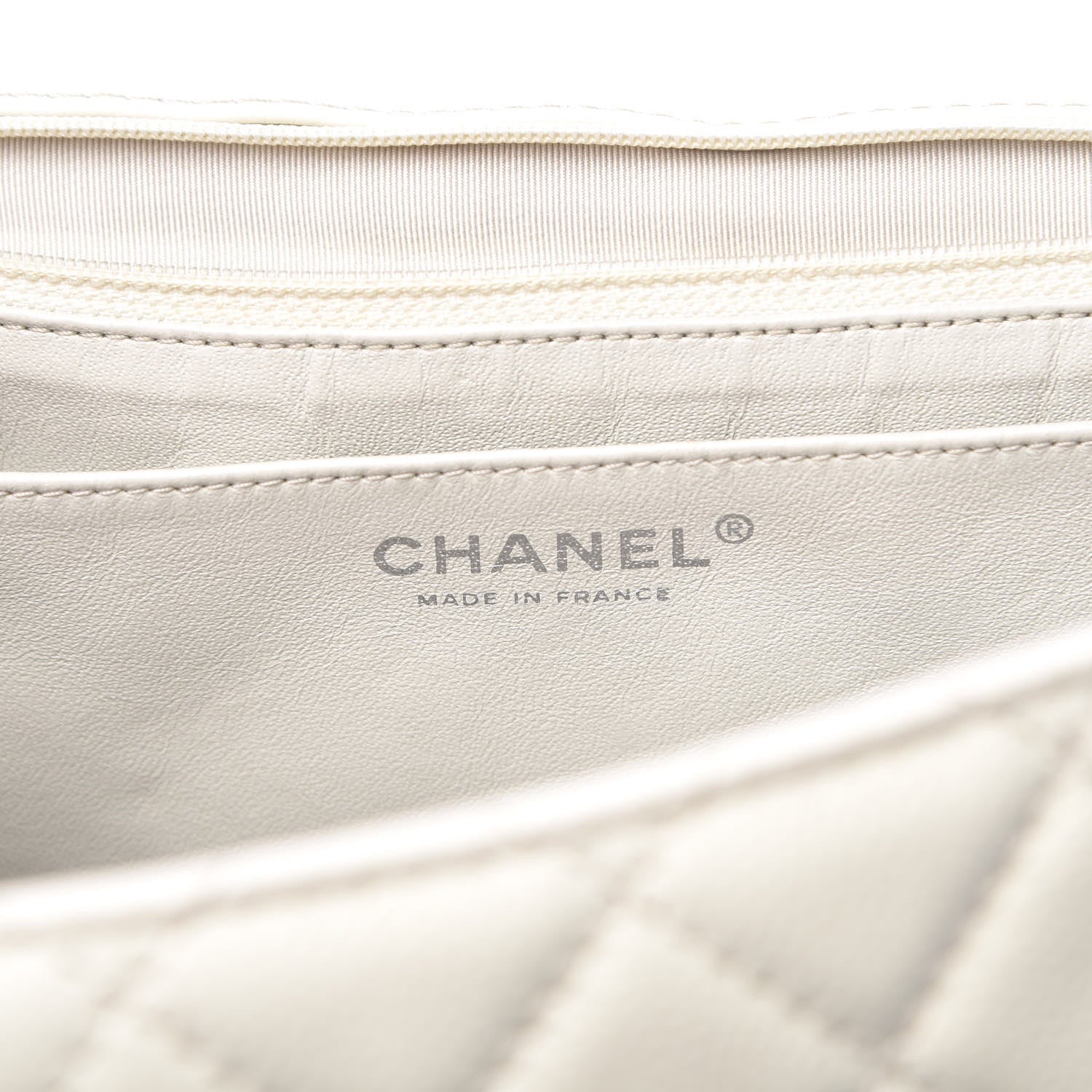 Chanel Caviar Quilted Maxi Single Flap White 7 of 21